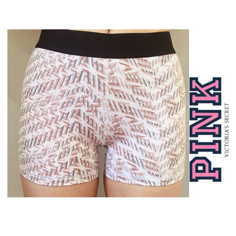 🆕 PINK Victoria's Secret Athletic Shorts - Geometric- 6054 Running Volleyball